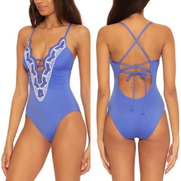 Gorgeous BECCA - Clare Crochet Plunge One
Piece Swimsuit😍 - Picture 2 of 3